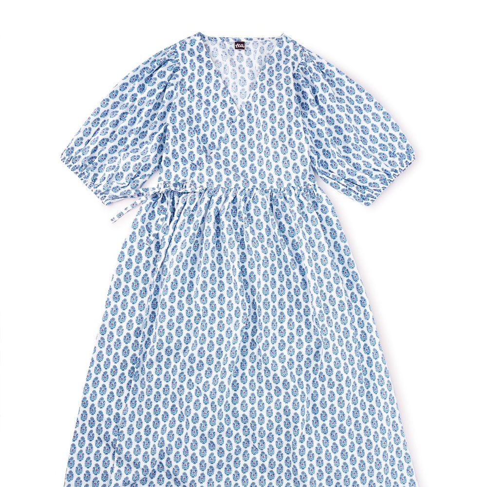 Tea Adult Wrap Dress - Suma Bouquet